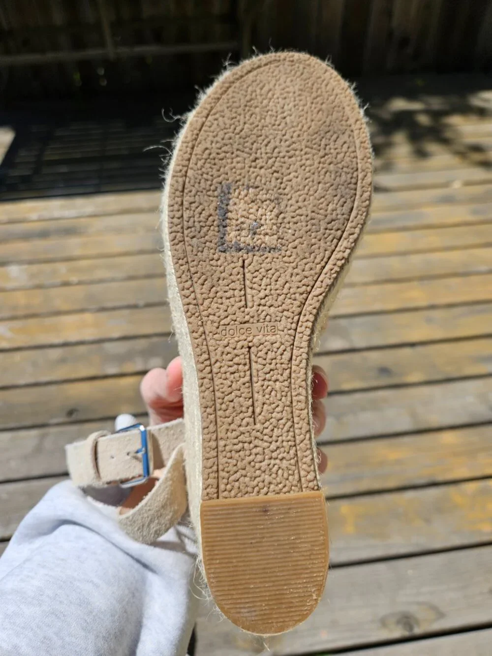Dolce Vita Espadrille platform wedge strappy heel size 9